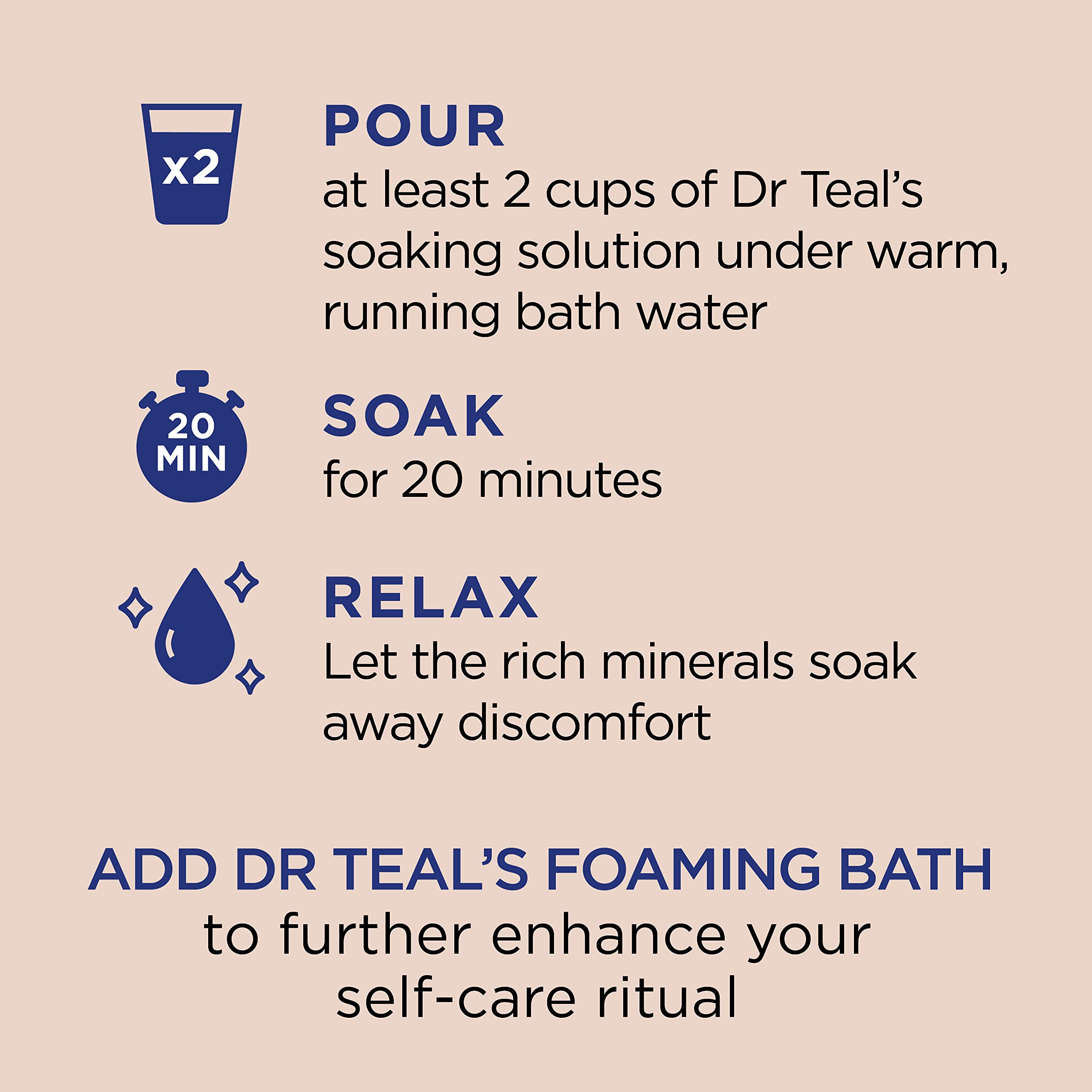 Dr Teal's Pure Epsom Salt, Shea Butter & Almond, 3 lbs (Pack of 4) (Packaging May Vary)