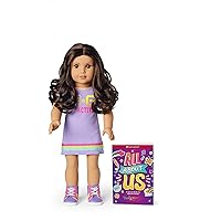 American Girl Truly Me 18-inch Doll #121 with Brown Eyes, Dark-Brown Hair, Lt-to-Med Skin, T-shirt Dress, For Ages 6+