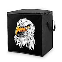 Bald Eagle Head Storage Bags Breathable Clothes Storage Containers Closet Organizers with Handle