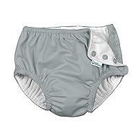 i Play Unisex Reusable Absorbent Baby Swim Diapers Gray 6 Months