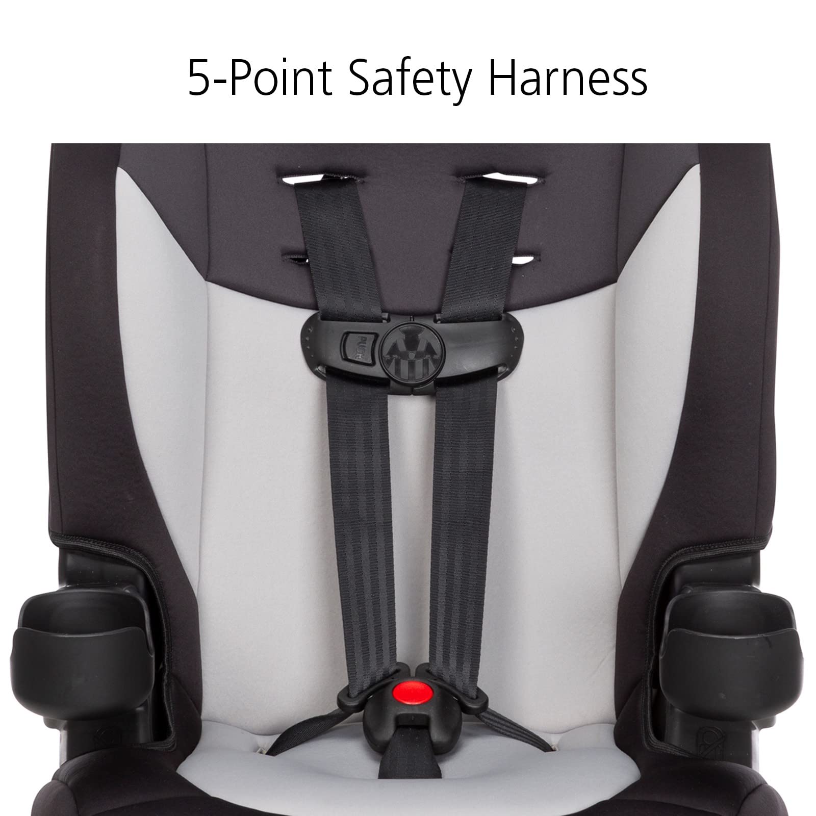 Safety 1st Grand 2-in-1 Booster Car Seat, Extended Use: Forward-Facing with Harness, 30-65 pounds and Belt-Positioning Booster, 40-120 pounds, High Street