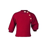 Sweater 100% Merino Wool Baby Newborn Organic Fleece Raglan Shirt Buttons 57 5410