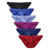 Design Boxers Panties 6PC Men's Stripes Fashion Underwear Comfortable Men's Underwear Mens Sexy Thermal Underwear