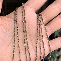 5pcs Cute Singapore Ball Chain (Total ~ 16.4 Feet or 5 Meters) Antique Bronze Plated Brass for Jewelry Making CF172-2
