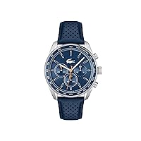 Lacoste Boston Men's Quartz Chronograph Stainless Steel Quartz Watch | Classic Elegance | Water Resistant - 5 ATM/50 Meters