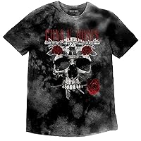 Guns N Roses - Flower Skull T-Shirt for Boys/Girls, grey, 9-10 años