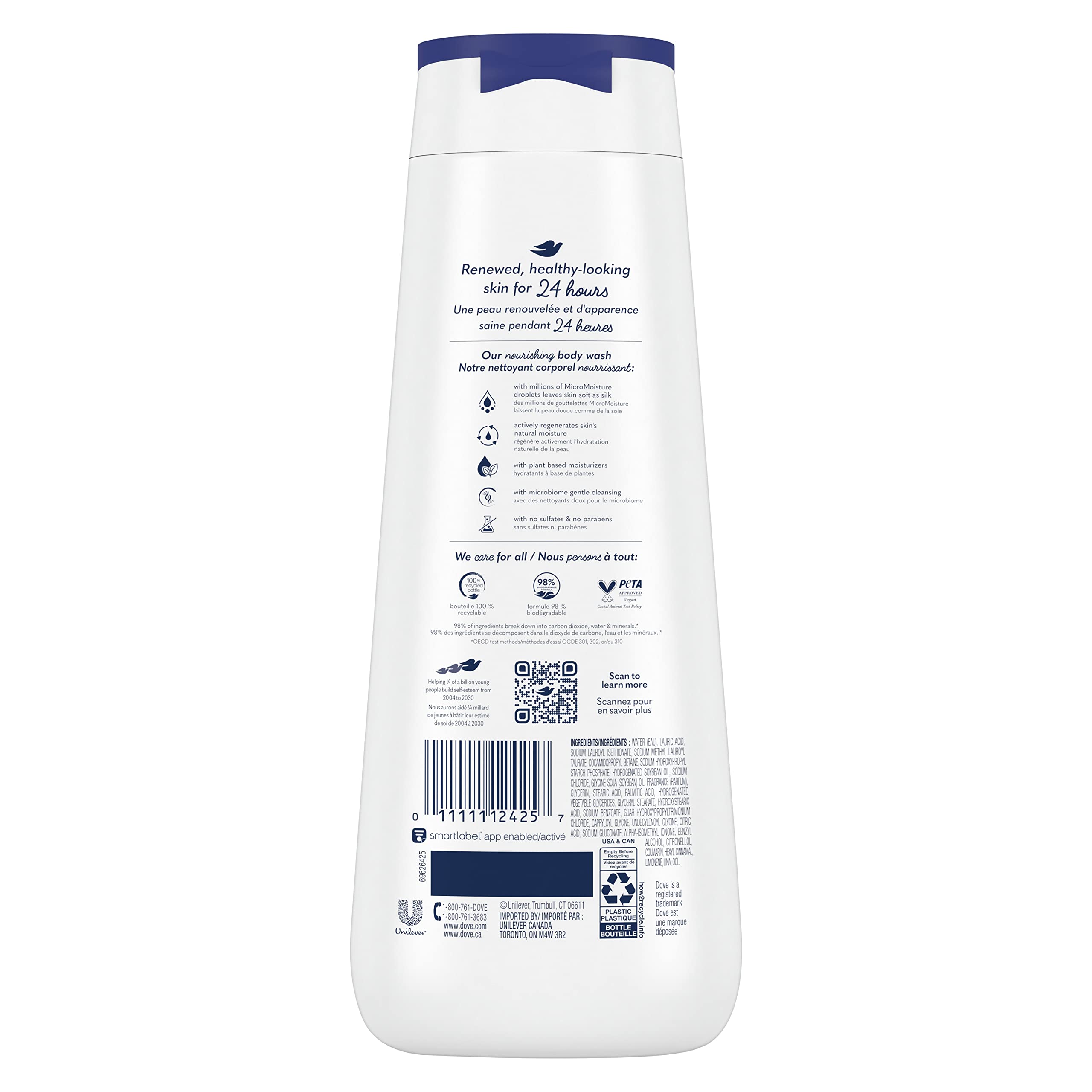 Dove Body Wash For Dry Skin Deep Moisture Moisturizing Skin Cleanser with 24hr Renewing MicroMoisture Nourishes The Driest Skin 20 oz