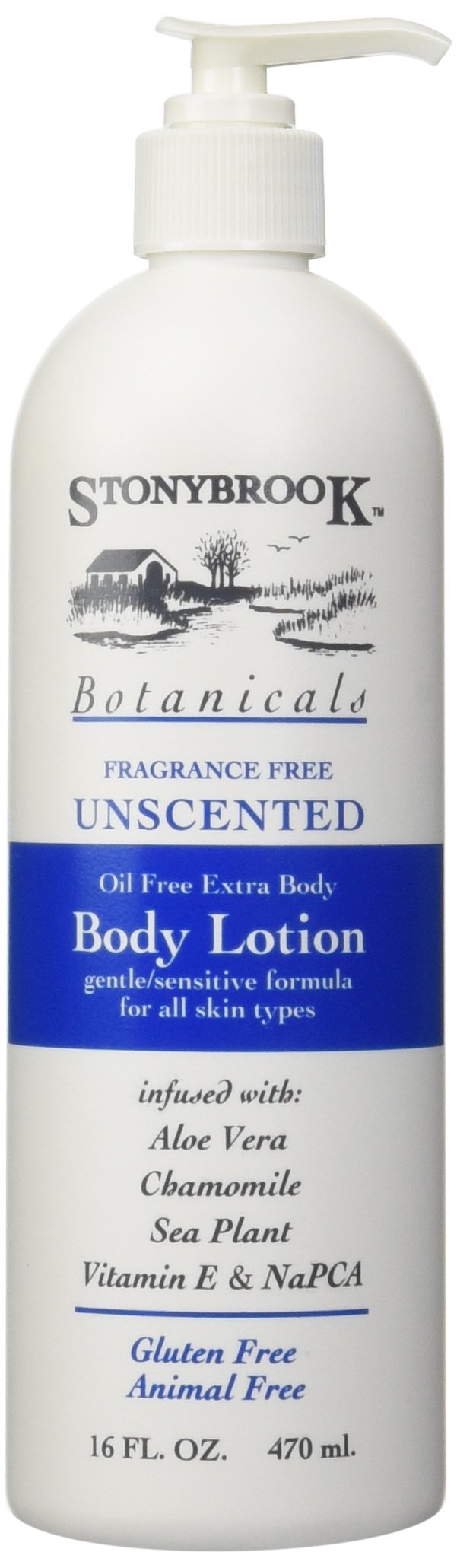 Stony Brook Body Lotion Unscented, 16 Fluid Ounce