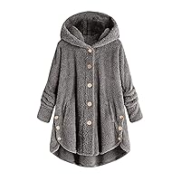 FQZWONG Winter Coats for Women Casual Long Sleeve Open Front Jacket Trendy Warm Outerwear Fashion Cardigan Clothes
