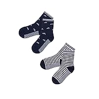 Deux par Deux Boys' Socks Blue Mountains, Sizes 5-12