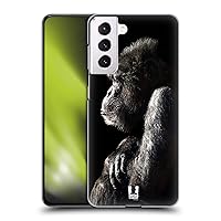 Head Case Designs Male Chimpanzee Wildlife Hard Back Case Compatible with Samsung Galaxy S21 5G