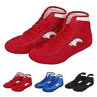 Kids Boxing Shoes Boy Girl Indoor Fitness Training Boots Breathable Non-Slip Wrestling Squat Weightlifting