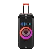 LG XBOOM XL7 Portable Tower Speaker with 250W of Power and Pixel LED Lighting with up to 20 Hrs of Battery Life,Black