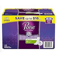 An item of Poise Very Light Absorbency Long Incontinence Panty Liners, 132 ct.-