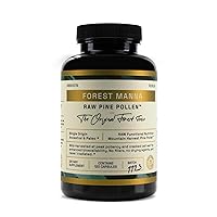 RAW Pine Pollen Capsules — Adaptogenic and Functional Nutrition — Vegan and Paleo — RAW, Single Origin, Cracked Cell Wall — Men and Women — No Fillers, Never Irradiated, Non-GMO