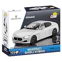 COBI Maserati Collection Maserati Ghibli Hybrid Vehicle, White