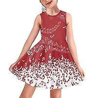 POLERO Mushroom Dress for Girls Summer Casual Party A-Line Midi Tank Dress Sleeveless Sundress for Kids 3-16 Years