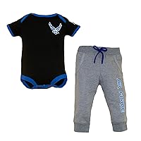 Trendy Apparel Shop Baby Infant Military Theme 2pc Bodysuit and Jogger Set
