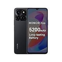 Honor X6a Dual-SIM 128GB ROM + 4GB RAM (GSM Only | No CDMA) Factory Unlocked 4G/L Smart Phone (Midnight Black) - International Version