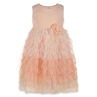 Bonnie Jean Girls' Tiered Knit Tank Dress - Peach, 2t