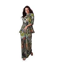 Trendy Girlish Fancy Printed Co-Ord Set 2 Piece Set Indian Woman 6102