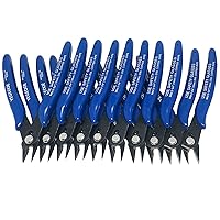 Flush Wire Cutters, 10PACK Flush Cut Pliers, Side Cutters, Diagonal Side Cutting pliers, Wire Snips, Nippers, Small Wire Cutters for jewelry making crafts