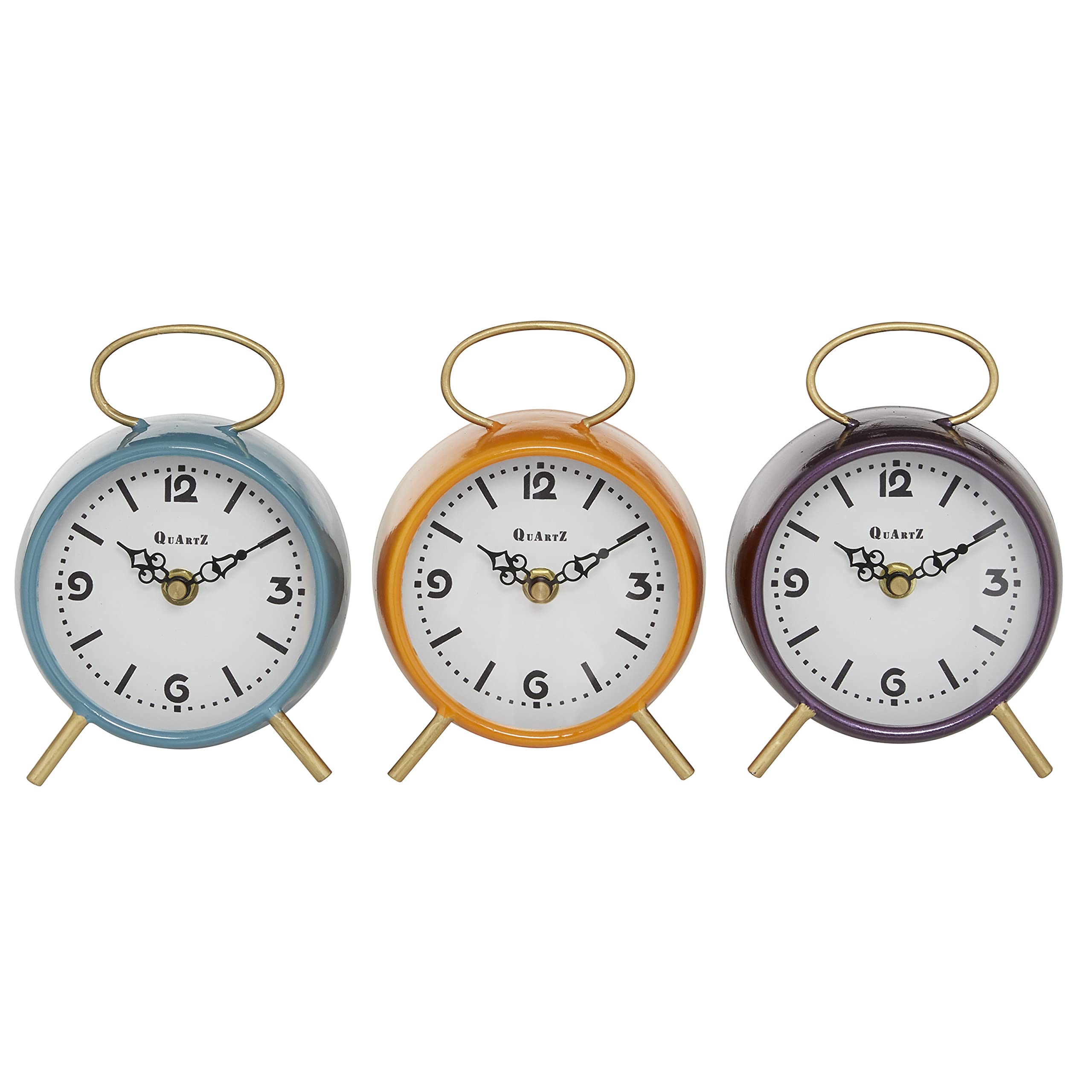 Deco 79 Wood Ring Top Clock, Set of 3 5