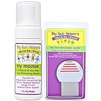 My Hair Helpers Mousse Enzymes for Nits and Lice Comb - Works on 1-2 Children