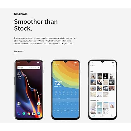 OnePlus 6T A6013 128GB Storage + 8GB Memory T-Mobile and GSM + Verizon Unlocked 6.41 inch AMOLED Display Android 9 - Mirror Black US Version