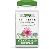 Echinacea Purpurea Herb, Immune Support*, 1,200 mg per serving, 180 Capsules
