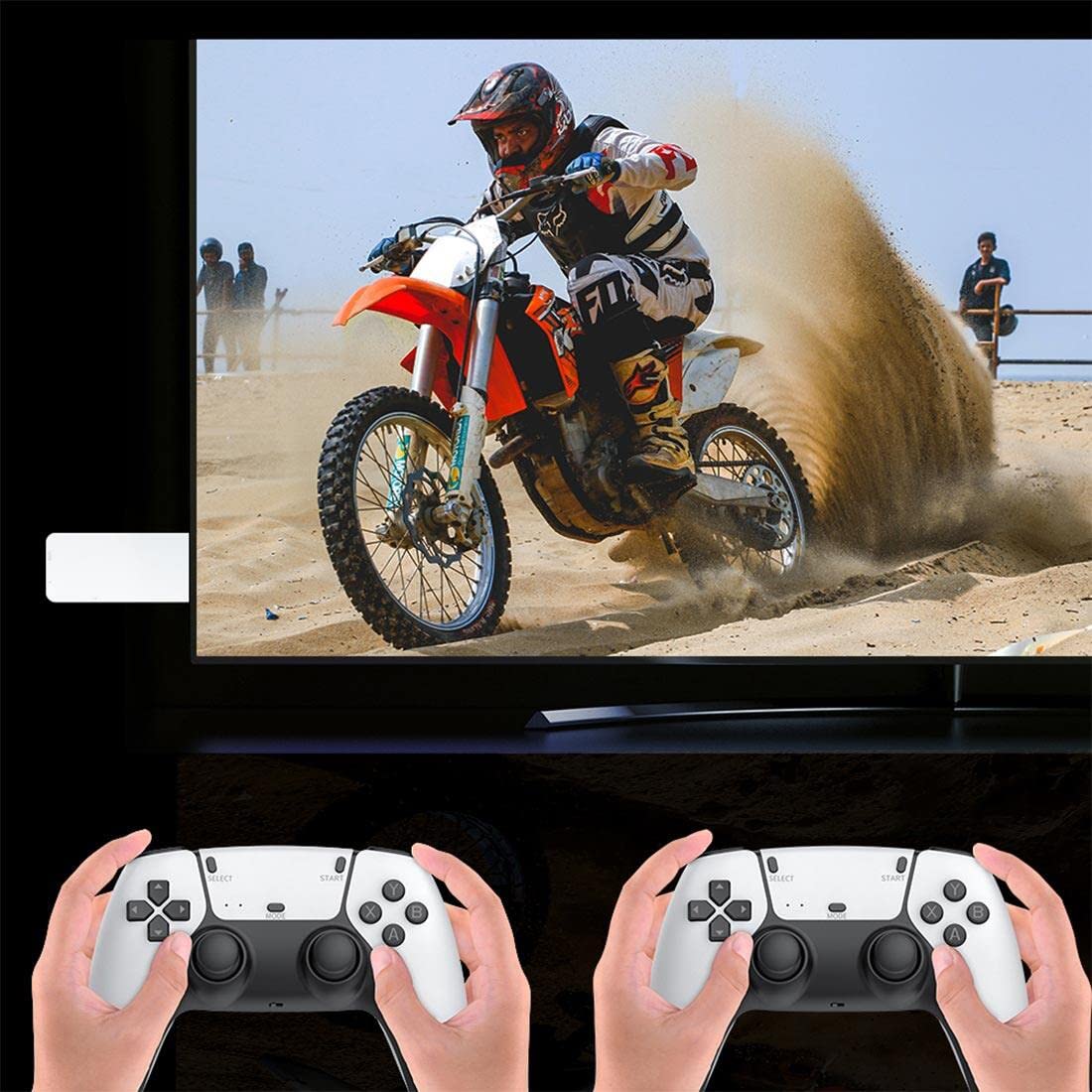 Newcomer M15 Game Stick, Retro Handheld Game Console with 19,000 Games, HD 4K 128G Plug and Play Video Games for TV