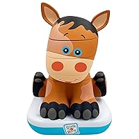 Stack-a-Roos Baby Horse by Salus Brands - Animal Stacking Toy, Educational Early Learning Toy for Infants Babies Toddlers, Age 12+ Months - Great Baby Gifts