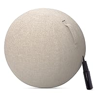 Elecom HCF-BB65GY Balance Ball 25.6 inches (65 cm) Fitness with Air Pump, Gray