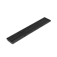 NDS, Black 243 2' Speed-D Channel Drain Grate, 4-1/8 in. wide X 2 ft. long