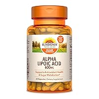 Alpha Lipoic Acid 600mg, Supports Antioxidant Health, Dietary Supplement, 60 Capsules