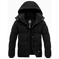 wantdo Men's Hooded Winter Coat Puffer Jacket Thicken Bubble Coat Winter Parka