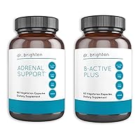Dr. Brighten B-Active and Arendal Support - Vegan, Non-GMO Dietary Supplements for Healthy Energy Levels
