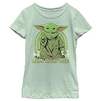 Fifth Sun Star Wars: Mandalorian Little Green Guy Girls Short Sleeve Tee Shirt
