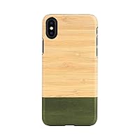 Man&Wood I13895i65 iPhone Xs Max Case, Natural Wood, Bamboo Forest 6.5-Inch iPhone Cover, Supports Wireless Charging