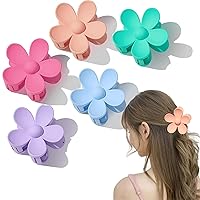 Flower Hair Clips 6 Pack Ladies and Girls Flower Hair Clips Fashion Flower Claw Clips Strong Fixing Claw Clip Anti-Slip Hairpin Headwear