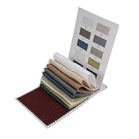 ChadMade Fabric Samples Booklet, Light Weight Polyester Linen Fabric, 10 Colors Included, Hess Collection