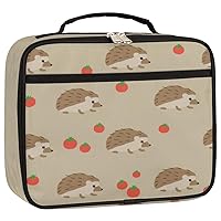 Tomato Hedgehog Lunch Bag Insulated Lunch Box Reusable Thermal Lunchbox Cooler Tote Handbag for Adults Women Men Picnic Travel Work