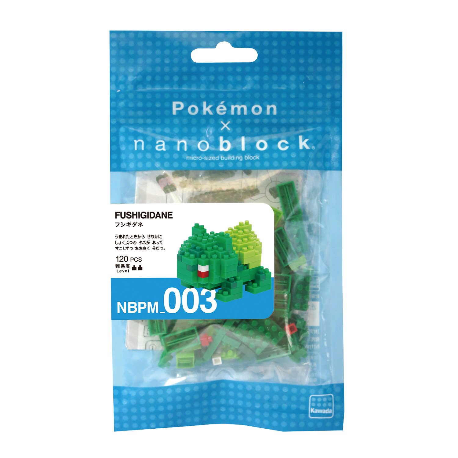 nanoblock - Bulbasaur [Pokémon], Pokémon Series Building Kit (NBPM_003)