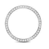 Ewatchparts MENS 1.30CT BEAD SET DIAMOND BEZEL COMPATIBLE WITH ROLEX 36MM DATEJUST, PRESIDENT 18KW