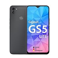 Gigaset GS5 Lite Smartphone, Made in Germany, 48MP Dual Camera, 4500mAh Replacement Battery up to 350 Hours Standby, Fast Charging, Octa-Core Processor 4GB RAM + 64GB Android 13 Capable, Dark Titanium
