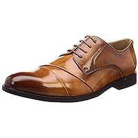 Ansunovish UN-206 BR Men's Business Shoes, Outer Feather Design Chip Business Shoes, US Men's Size 8.5 (26.5 cm)