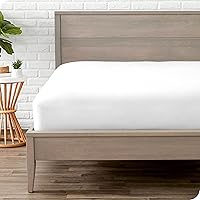 Fitted Bottom Sheet Split Head Flex King Size - Premium 1800 Microfiber - Ultra-Soft Hotel Luxury - Deep Pocket - Durable and Long Lasting - FlexTop King Fitted Sheet | White