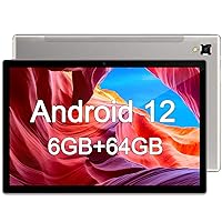 YOBANSE Android Tablet 10 inch, Android 12 Tablet, 6GB RAM 64GB ROM