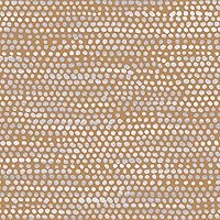 Toasted Turmeric Moire Dots Removable Peel and Stick Wallpaper, 20.5 in X 16.5 ft, Made in the USA