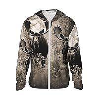 Eat in the Grass Sun Protection Hoodie Jacket Lightweight Zip Up Long Sleeve sun hoodie with Pockets